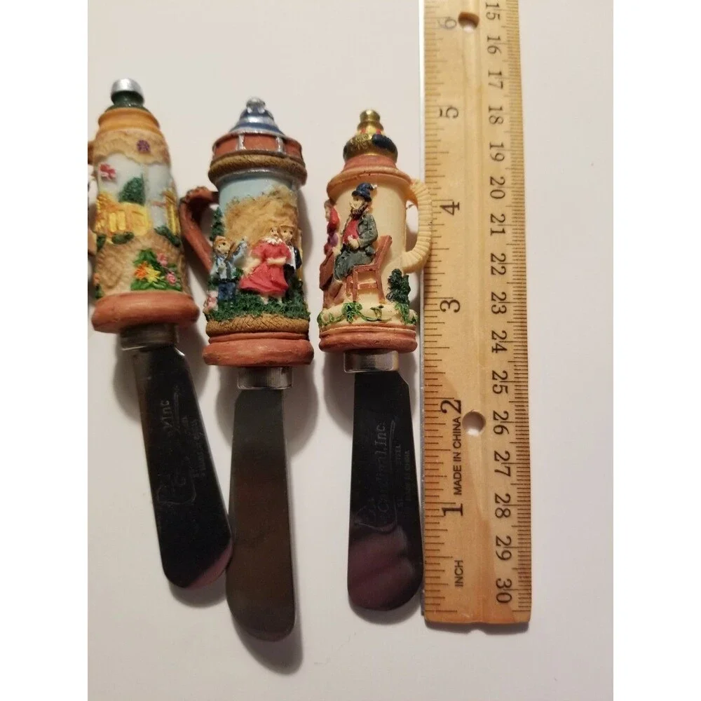 Beer Stein Gourmet Spreaders by Spreadables Set of 4 Stainless Steel